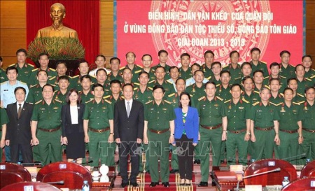 Thấm nhuần tư tưởng của Bác Hồ, Quân đội đẩy mạnh công tác dân vận, thực hiện tốt chức năng “đội quân công tác”