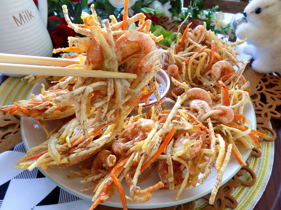 cach lam banh tom ho tay gion rum thom ngon nhu ngoai hang hinh anh 6