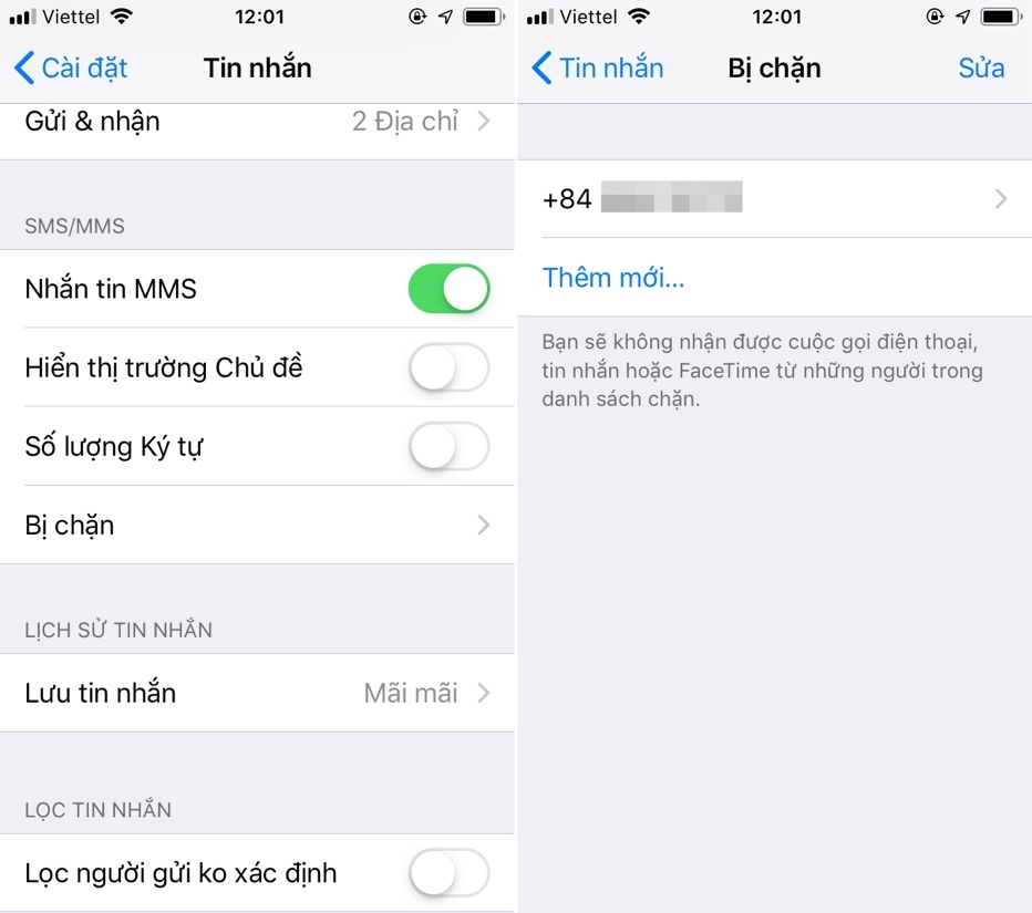 Mẹo hay: Cách chặn tin nhắn spam trên iPhone
