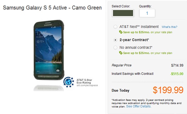 Samsung Galaxy S5 Active chính thức trình làng