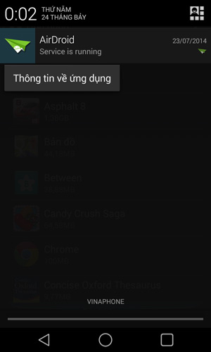 tắt thông báo Android