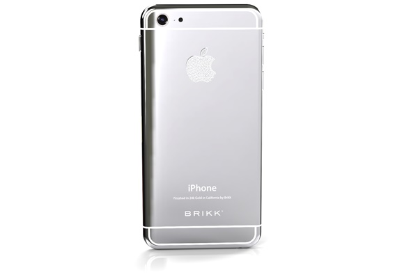 Dù chiếc iPhone 6 sẽ phải đợi tới tháng 9 mới ra mắt chính thức, công ty xa xỉ phẩm Brikk đã cho phép người dùng đặt hàng các phiên bản iPhone 6 mạ vàng hoặc bạch kim với logo kim cương ở mức giá… trên trời.