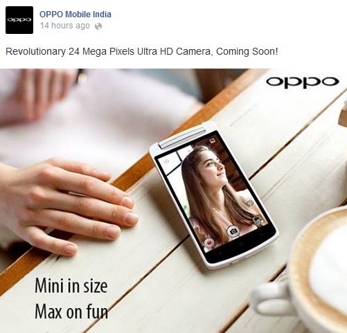 OPPO (Trung Quốc) tiếp tục cuộc tấn công mạnh mẽ vào thị trường smartphone camera cao cấp với chiếc N1 mini.