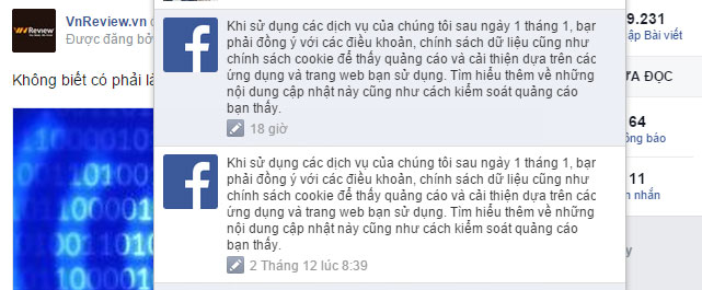 Facebook cảnh báo