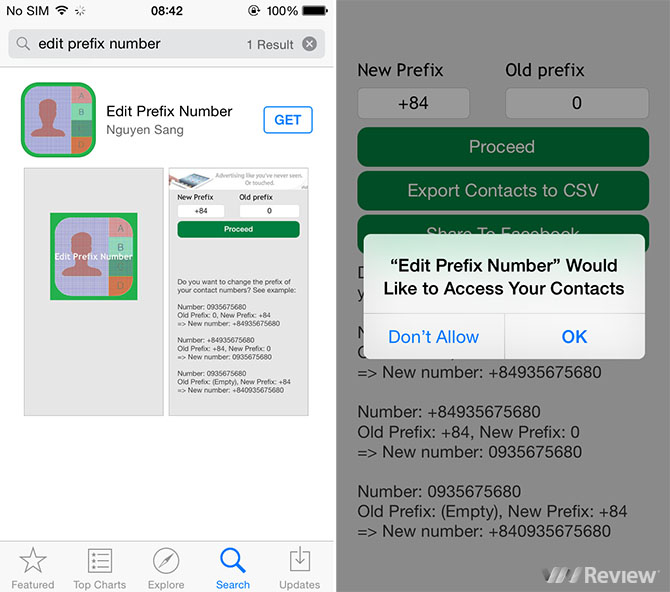 Hướng dẫn đổi mã vùng danh bạ trên iPhone, Android