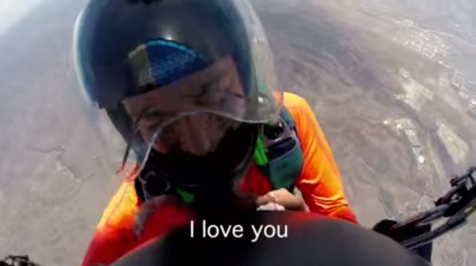 Video cầu hôn ở độ cao 3000 mét