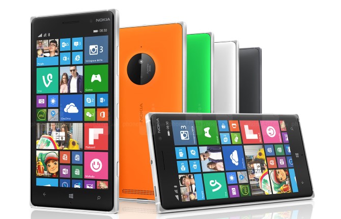 Thiết bị kế nhiệm Lumia 830 có màn hình 5 inch camera sau 8.7MP