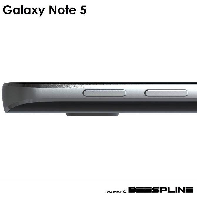 Càng tiến gần thời điểm sự kiện Unpacked của Samsung diễn ra tại New York ngày 13 tháng 8 này, các thông tin bị hé lộ càng không có dấu hiệu ngừng lại. Lần rò rỉ mới đây nhất đã tiết lộ loạt ảnh dựng 3D cho thấy một cái nhìn chi tiết về chiếc phablet Galaxy Note 5 sắp ra mắt. Những bức ảnh cực kì rõ nét được đăng tải bởi nhà thiết kế Ivo Maric. Ông cho biết loạt ảnh 3D này được xây dựng dựa trên các tin đồn trước đó về Galaxy Note 5 cũng như chiếc Galaxy S6. Những bức hình này cho thấy một thiết bị cầm tay mô phỏng phiên bản cỡ lớn của chiếc smartphone Samsung đầu bảng hiện nay. Galaxy Note 5 được trang bị khung kim loại với chi tiết thủy tinh ở mặt sau. Bút cảm ứng S Pen sẽ vẫn được đặt ở viền đáy tuy nhiên sẽ không có bộ phận đẩy bút tự động như tin đồn trước đó. Theo nhiều nguồn tin được đưa ra, Galaxy Note 5 rất có khả năng sẽ được trang bị màn hình 5.7 inch với độ phân giải QHD, vi xử lý Exynos 7422, RAM 4GB, camera sau 16MP, camera trước 5MP và pin 4100mAh. Galaxy Note 5 cũng được dự đoán là sẽ khắc phục được nhược điểm lớn nhất của Galaxy S6 bằng cách bổ sung khe cắm thẻ nhớ micro SD.