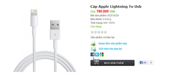 Cách phân biệt sạc, cáp iPhone chính hãng và nhái