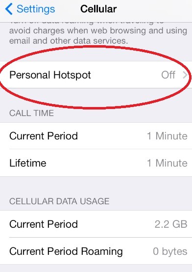 Làm thế nào để dùng iPhone phát Wifi cho thiết bị khác?