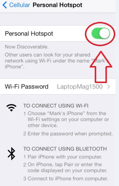 Làm thế nào để dùng iPhone phát Wifi cho thiết bị khác?