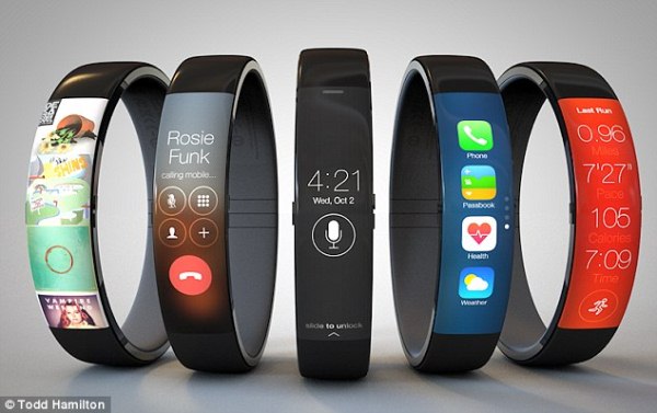 Cùng ngắm thiết kế thử mới của iWatch: FuelBand + iOS 7