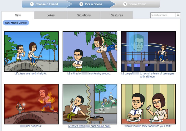 Cách tạo thiệp Valentine với Bitstrips