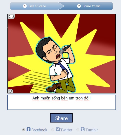 Cách tạo thiệp Valentine với Bitstrips