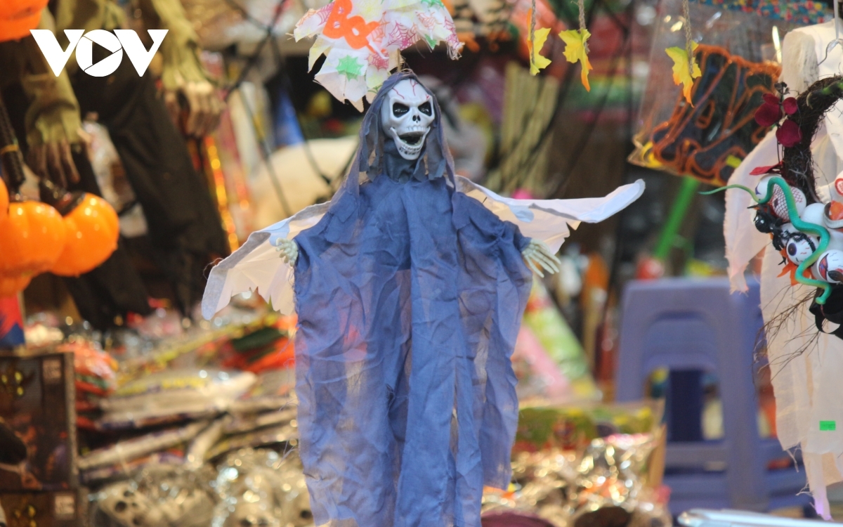 Decorative items and Halloween-themed toys are available to purchase at many shops throughout the capital, with local people, especially youngsters, enjoying seeing them on sale.