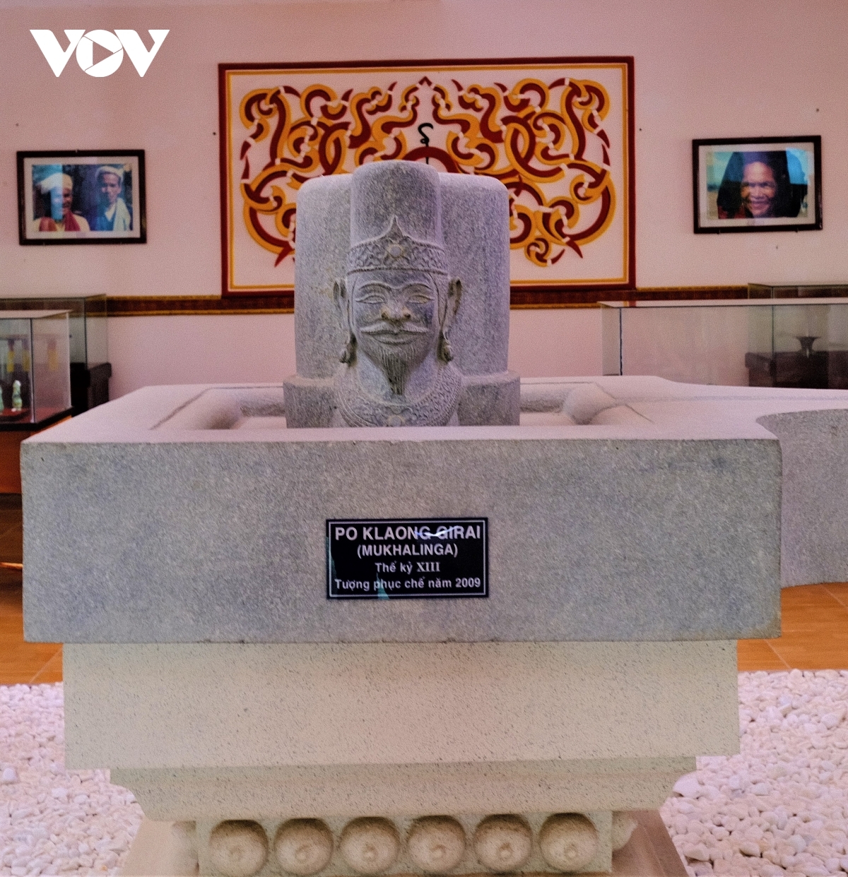 A statue featuring King Po Klaong Girai can be viewed at a museum showcasing Champa culture.