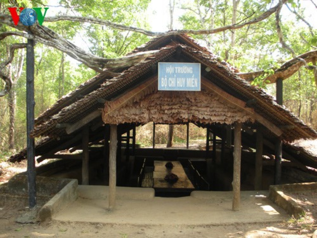A meeting hall of the&nbsp;Command for the Liberation Army of South Vietnam at Ta Thiet military base.