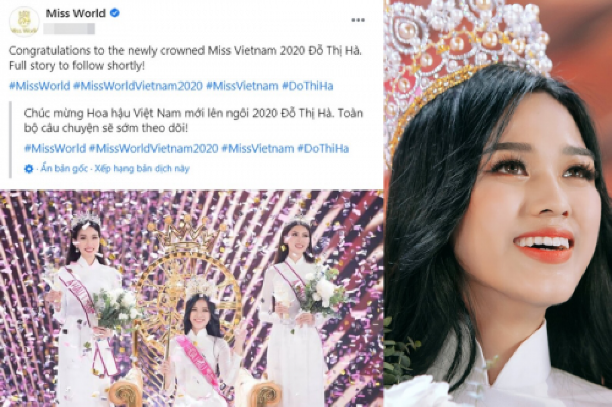 Miss World Congratulates Miss Vietnam Winner