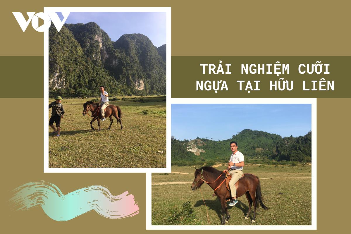 Riding horses on Dong Lam meadow proves to be an unmissable experience for travelers to Huu Lien commune.