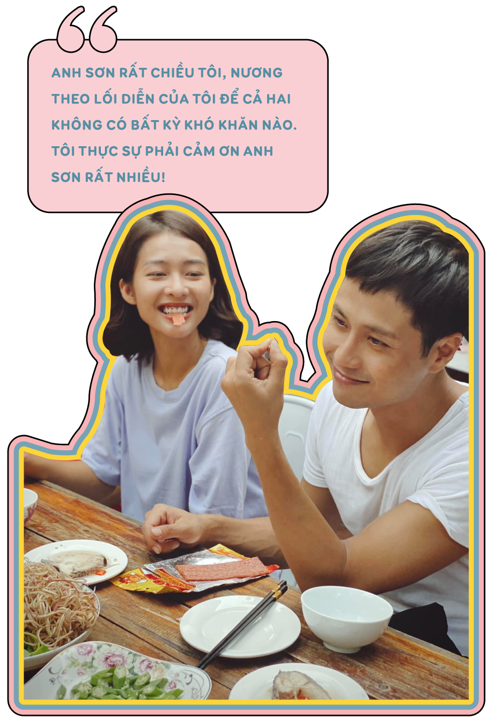 Đo độ ăn ý ngoài màn ảnh của Thanh Sơn - Khả Ngân - Ảnh 14.