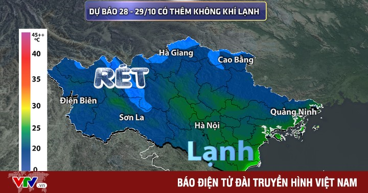 Nghe VietNamNet: Cuối tháng miền Bắc đón không khí lạnh mạnh