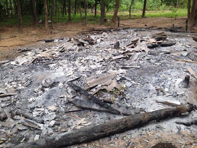 Lửa bếp bùng phát làm cháy nhà dân - ảnh 2