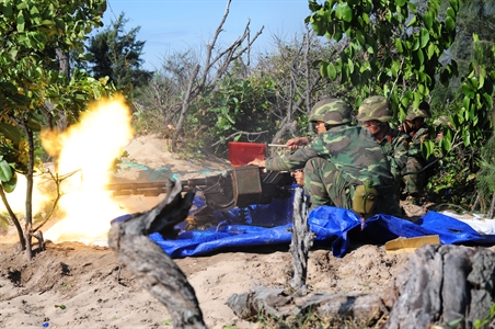 Hình ảnh Sư đoàn 302, Quân khu 7 diễn tập phòng ngự bờ biển - ảnh 12