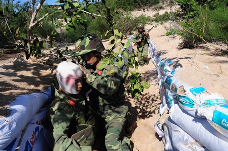 Hình ảnh Sư đoàn 302, Quân khu 7 diễn tập phòng ngự bờ biển - ảnh 17