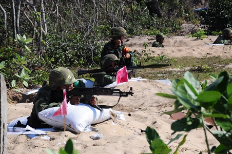 Hình ảnh Sư đoàn 302, Quân khu 7 diễn tập phòng ngự bờ biển - ảnh 15