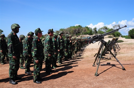 Hình ảnh Sư đoàn 302, Quân khu 7 diễn tập phòng ngự bờ biển - ảnh 1