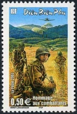 Điểm lại các bộ tem bưu chính về chiến thắng Điện Biên Phủ - ảnh 9