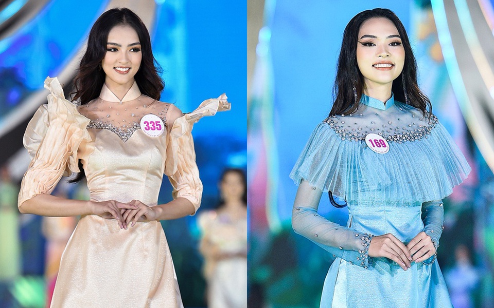Trang phục áo dài ở Hoa hậu Việt Nam bị chê diêm dúa, NTK nói gì?