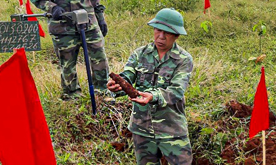 Phát hiện nhiều bom mìn tại mặt bằng sân bay Long Thành