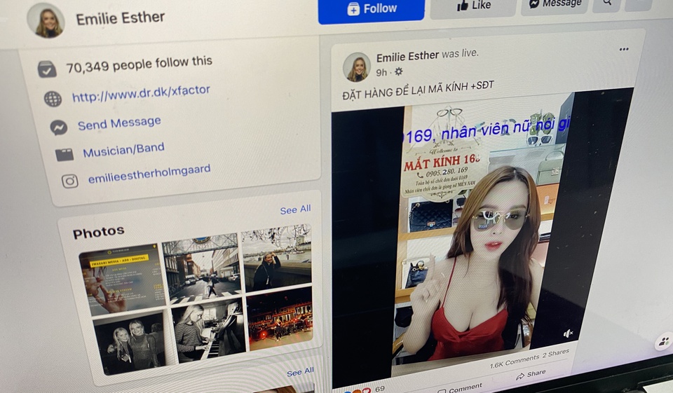 Nhiều fanpage ca sĩ thành kênh livestream bán hàng của người Việt