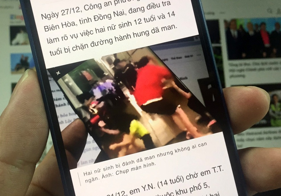 nu sinh bi danh vi tieng net po anh 1