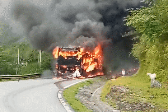 Vi sao xe giuong nam boc chay anh 1