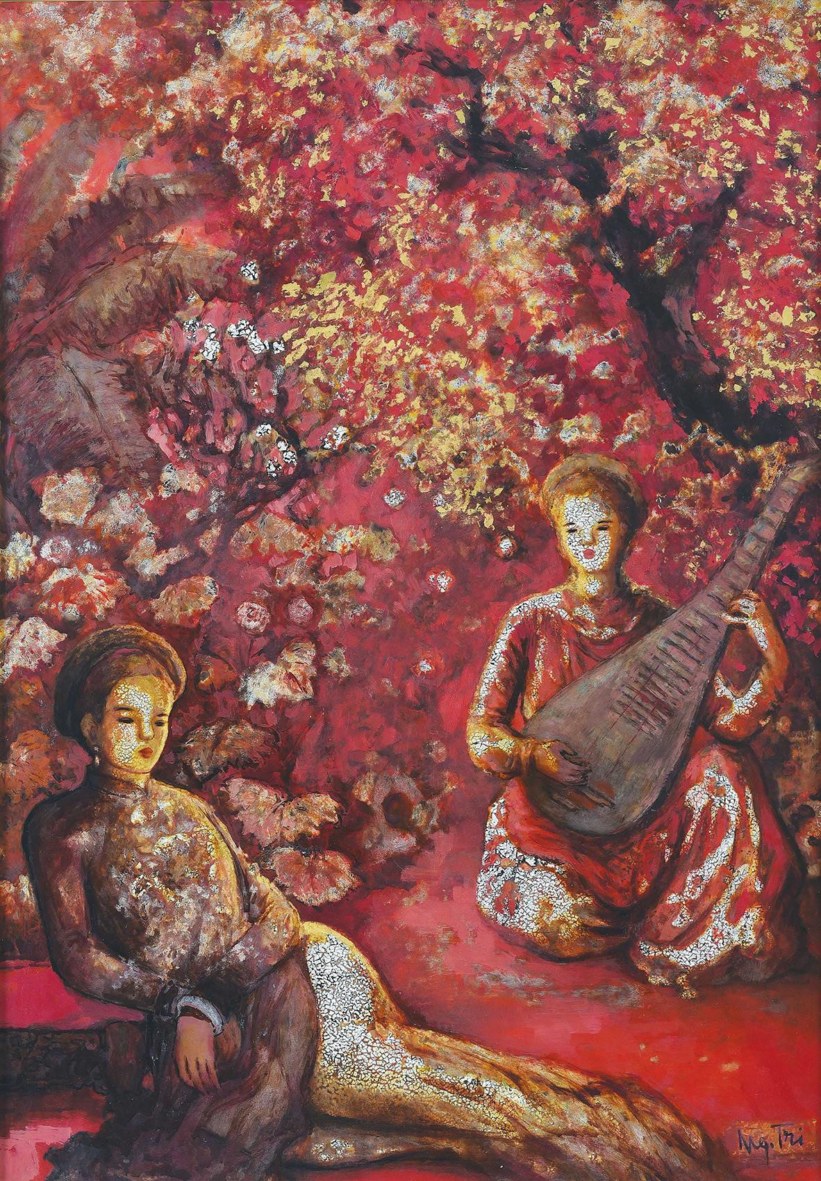 Nhung buc tranh ve ve dep thieu nu Viet co gia ban ky luc hinh anh 11