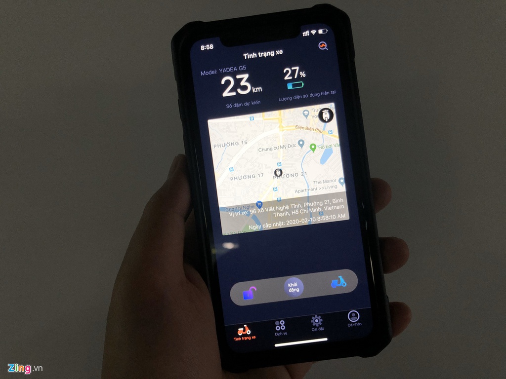 5 mau xe may tai Viet Nam co ket noi voi smartphone hinh anh 3 Yadea_zing_2.jpg