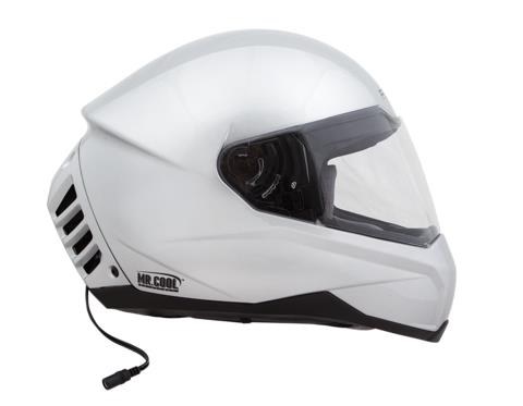 Mu bao hiem tich hop may lanh ra mat, di moto khoi lo nong dau hinh anh 4