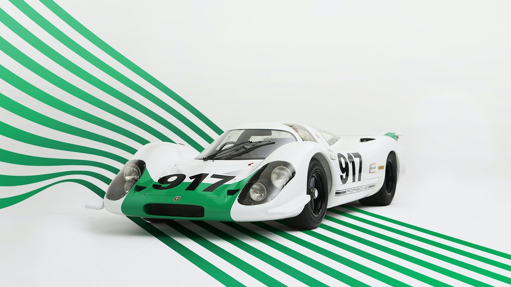 Nhung chiec Porsche 917 noi bat nhat lich su hinh anh 3 Porsche_917_in_green_and_white_launch_livery_1.jpg