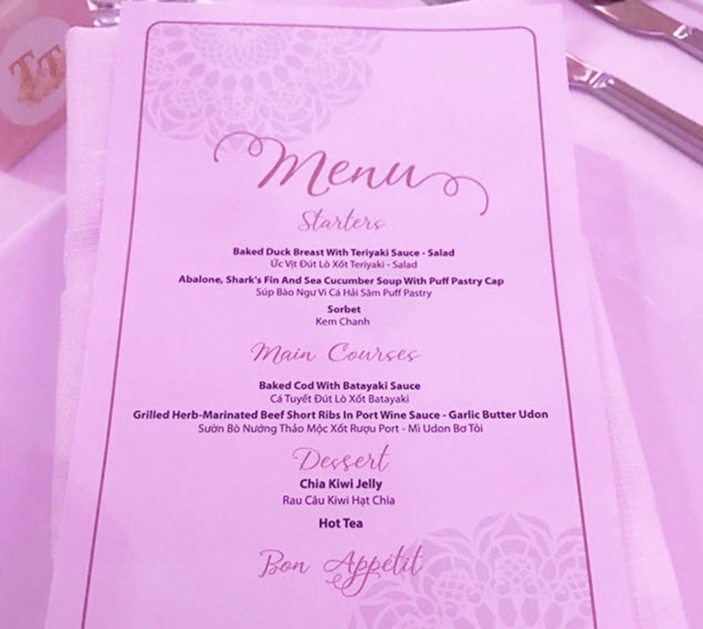 So thuc don trong tiec cuoi cua Cuong Do La, Truong Giang va sao Viet hinh anh 16