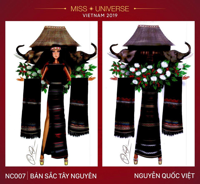 Trang phuc 'ban tho' thiet ke cho Hoang Thuy gay tranh cai du doi hinh anh 2