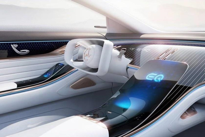 Concept xe dien Mercedes-Benz EQ co noi that kieu phi thuyen vu tru hinh anh 4