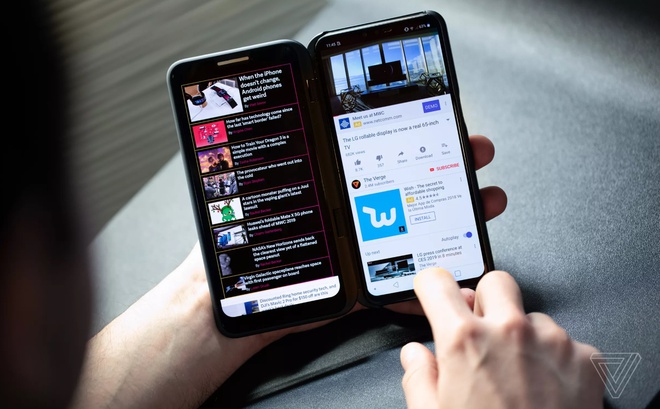 Can canh LG V50 - man hinh kep ban le, co the re hon Galaxy Fold hinh anh 1