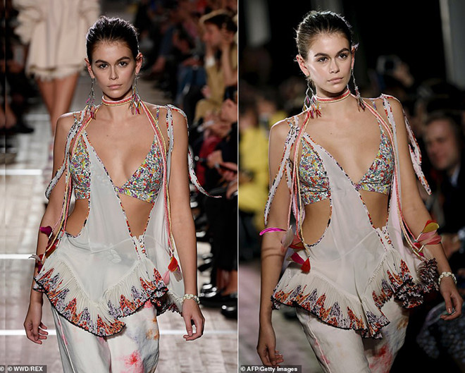 Con gai 10X cua sieu mau Cindy Crawford dien ao tam tren san dien hinh anh 2