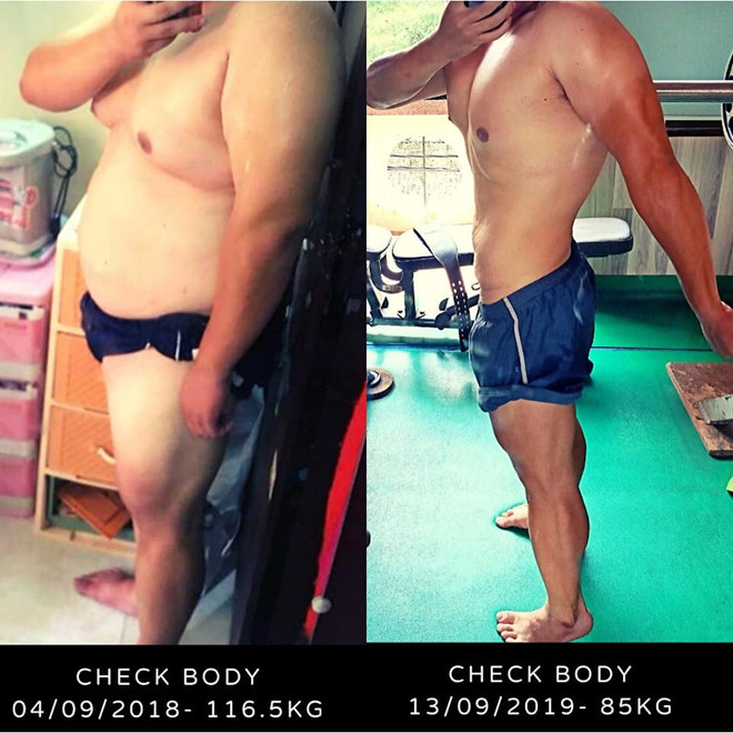 Bo giam hon 30 kg khi bi con gai khong cho dua vao lop vi qua beo hinh anh 1