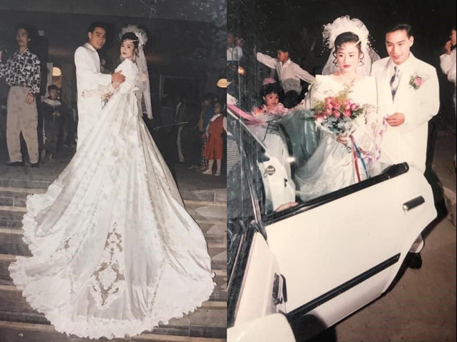 Nhan sac 9X gay sot voi bo anh 'dam cuoi thieu gia' cua bo me nam 1994 hinh anh 1