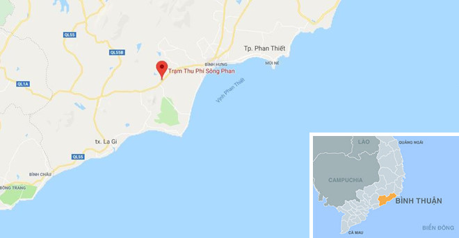 Xe Inova chay rui gan tram BOT tren quoc lo 1 hinh anh 2