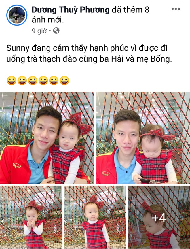 Fan ghen ty vi con gai Hai Que duoc check-in cung bo Park, Cong Phuong hinh anh 1