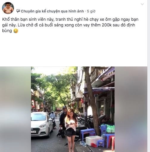 Co gai gap rac roi vi bi hieu nham quyt 200.000 dong tien xe om hinh anh 1